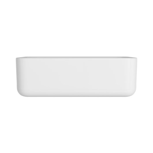 Cuba Semiencaixe Retangular Branco Deca 40cm - Imagem principal - 86dfef3a-e1fe-49ad-bf7a-b9fae505a49e