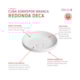Cuba Sobrepor Redonda Branco Deca  40cm - d57af426-c0b8-4aca-be3a-82f712a90efc