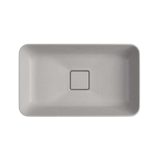 Cuba Sobrepor Retangular Cinza Antracite Deca 50cm - Imagem principal - 23b17d5f-5478-45d6-9a06-8a57185e0a7c