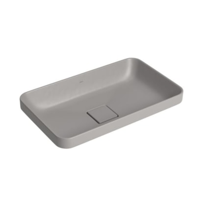 Cuba Sobrepor Retangular Cinza Antracite Deca 50cm