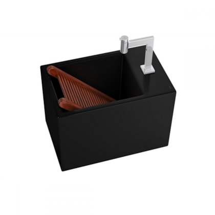 Cuba Suspensa Com Mesa 56x35cm L116 Ébano Deca