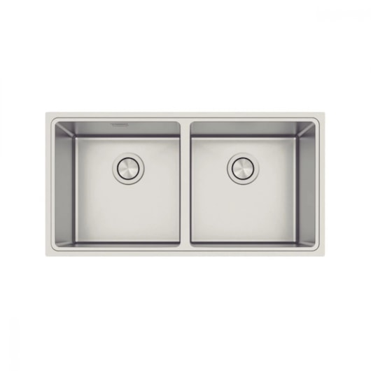 Cuba Tramontina Quadrum 2c 40 Em Aço Inox Com Acabamento Scotch Brite - Imagem principal - 64326542-877c-47b7-9ede-b571c28bdca3