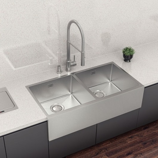 Cuba Tramontina Quadrum 2c 40 Em Aço Inox Com Acabamento Scotch Brite - Imagem principal - 663b6396-11fd-4e9e-b53f-948c550b7e10