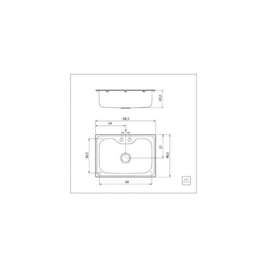 Cuba Undermount Morgana Aço Inox Com Acessórios Escovado Tramontina 69x49cm - Imagem principal - 8691ffca-1497-43a5-8ff4-14791679483e
