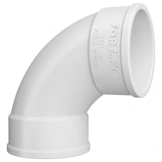 Curva Curta 90° Esgoto Sn Fortlev Dn40 - Imagem principal - f4875b63-a30d-4597-99ce-750409172dac