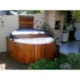 Deck De Madeira Redondo Para Spa Goldspacril Ouro Fino - 07335976-ede6-428b-9171-7d91f02a3b0c