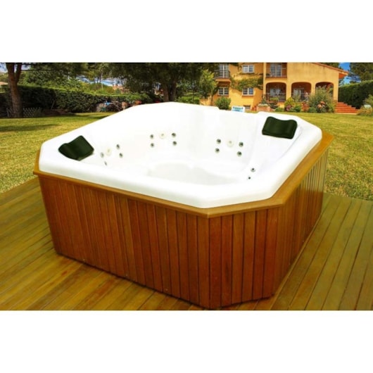 Deck De Madeira Retangular Para Spa Goldspacril Ouro Fino - Imagem principal - b4298942-ffd5-4986-9d9f-dd433cf5660b