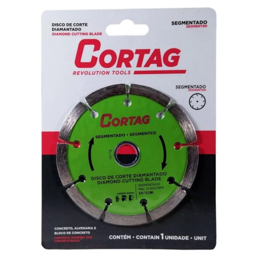 Disco de Corte Diamantado Segmentado Cortag 230 MM - Imagem principal - 5bda8f1a-d9ef-48a3-b70c-8b7b5e0aeead