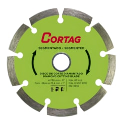 Disco de Corte Diamantado Segmentado Cortag 230 MM