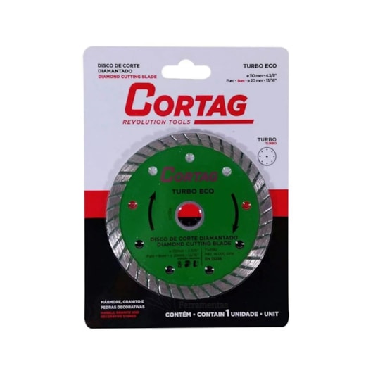 Disco Diamantado Eco Turbo Cortag 11cm 2cm - Imagem principal - 1d658e32-57b9-4cfa-a850-89a46baa98c2