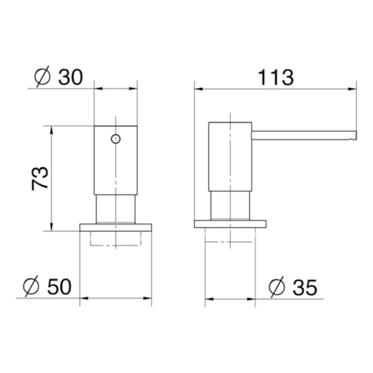 Dispensador De Sabão E Detergente Para Cozinha Cromado Docol  - Imagem principal - e4c4f16c-4183-4fc8-a4b6-67ce6f394493