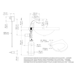 Dispensador Eletrônico Para Sabonete/detergente De Mesa Eletric Docol