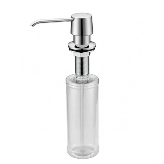 Dispenser de Sabão Embutido Cromado Lexxa 300ml - Imagem principal - 4e51cd31-0305-4bec-9f52-fc3967b6bca7