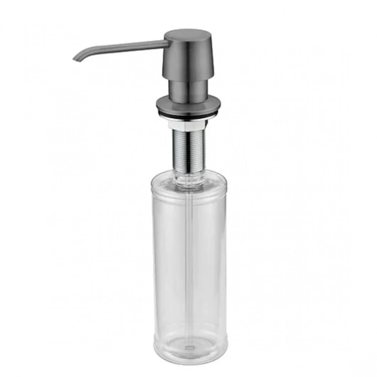 Dispenser de Sabão Embutido Grafite 300ml - Imagem principal - a16b883c-7e79-4c78-a711-ba64d79396b3