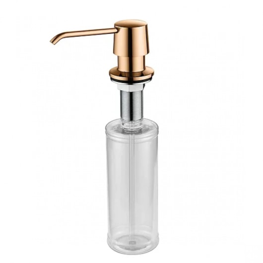 Dispenser de Sabão Embutido Rose Gold 300ml - Imagem principal - 0bf4d7c9-2899-46be-b411-362fc5b48ca7