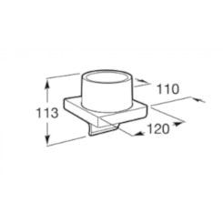 Dispenser Para Sabonete Líquido Brushed Titanium Black Roca