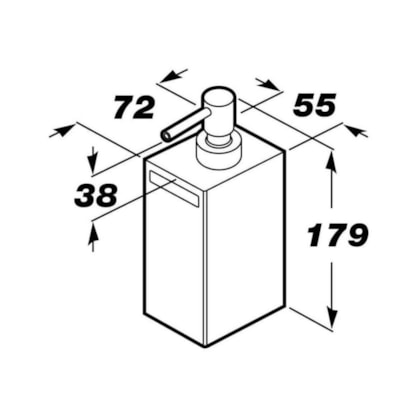 Dispenser Para Sabonete Liquido Ritmo Cromado Roca