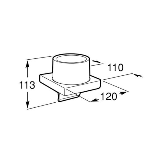  Dispenser Para Sabonete Liquido Tempo Cromado Roca - Imagem principal - 5364aa9d-1cba-46fb-a2c1-2946d9416e03