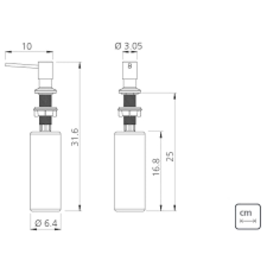 Dosador de Sabão Aço Inox Tramontina 500 ml - Imagem principal - b2290979-b160-4545-a175-35415af93068