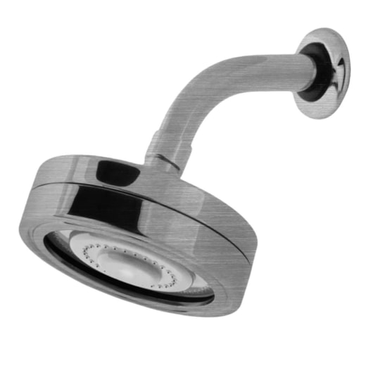 Ducha Com Braço De Parede Em Abs Aço Escovado Drop 12cm - Imagem principal - eb0a5d01-46c4-4772-93a0-6d9f481bda01