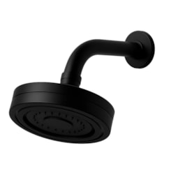 Ducha Com Braço De Parede Em Abs Black Matte Drop 12cm