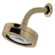 Ducha Com Braço De Parede Em Abs Dourado Escovado Drop 12cm - ef6be8c2-e053-4ca0-a053-a41896996815