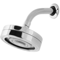 Ducha Com Braço De Parede Em Abs Dp4720p Cromado Drop 12cm