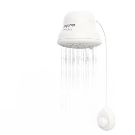 Ducha De Banho Master Eletrônica Branco Zagonel 7500W 220V - Imagem principal - 75848ead-9355-4c0a-bfdb-70c88b1a06e0