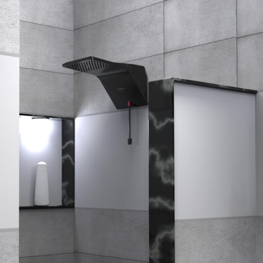 Ducha Elétrica Ducali Black Zagonel 6800W 220V - Imagem principal - 50e410b1-f128-45d8-8c60-a667c981b172