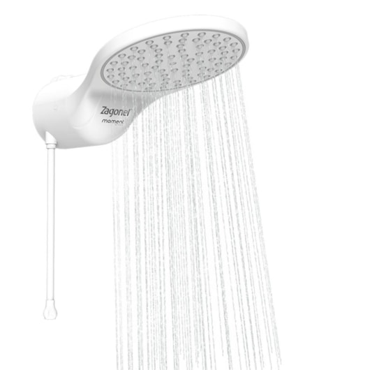 Ducha Eletrônica Moment Branco Zagonel 7500W 220V - Imagem principal - f8d54b0b-70b3-464c-aea9-95471b37677c