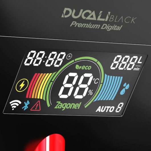 Ducha Eletrônica Premium Ducali Black Zagonel 7500W 220V - Imagem principal - 23041f3c-fb8d-41d8-a7dc-49f4d22b869a