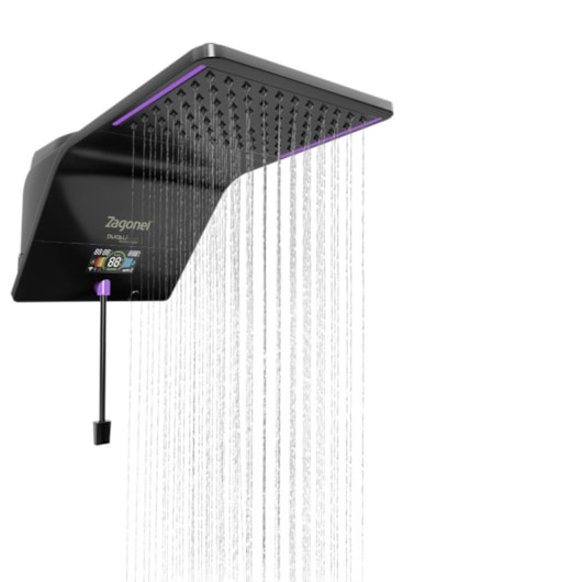 Ducha Eletrônica Premium Ducali Black Zagonel 7500W 220V - Imagem principal - c0331a5d-c05a-4730-af29-36c07484ba5a
