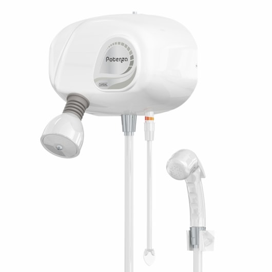 Ducha Eletrônica Pressão Com Desviador Aquecedor 030 Potenza Branco Cardal - Imagem principal - c1d73d18-c589-42c0-9911-cbb40321a7e6