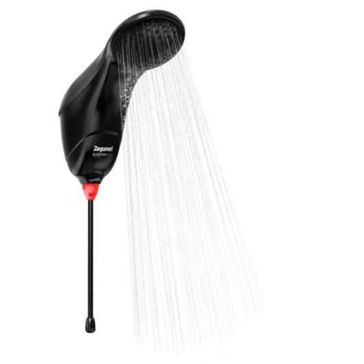 Ducha Eletrônica Sublime Black Zagonel 5500W 127V - Imagem principal - 7a40338e-365f-400a-8250-8fed1aeaf70d