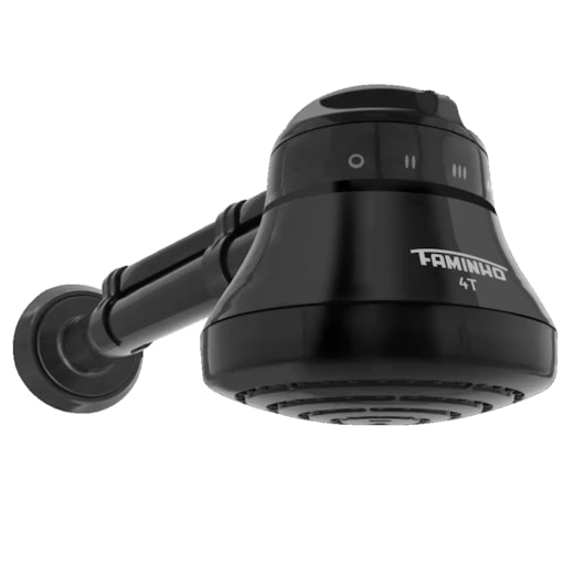 Ducha Faminho 4 Temperaturas Black Com Cano 30cm Fame 220V 6800W - Imagem principal - 00887926-a636-4374-91b2-9341b820cc52