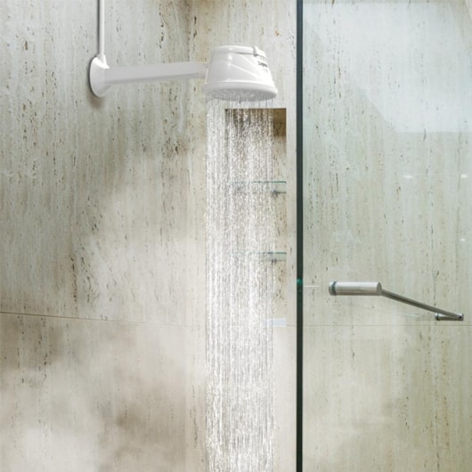 Ducha Fluir 4 Temperaturas Branco Blindada Zagonel  5500W 127V - Imagem principal - be65b414-fb75-4685-b5a3-636a0cff8e57