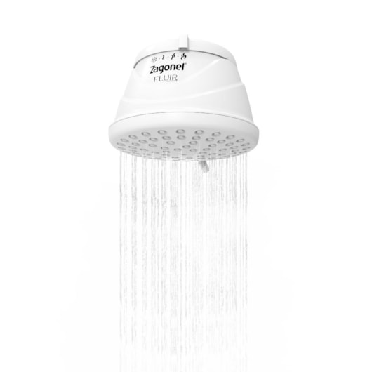 Ducha Fluir 4 Temperaturas Branco Blindada Zagonel  5500W 127V - Imagem principal - 5653bcab-81ff-4944-8796-d36b973f8828