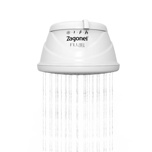 Ducha Fluir 4 Temperaturas Branco Blindada Zagonel  5500W 127V - Imagem principal - 719d3fb9-afb0-4e25-b2c6-89a6dbdc7f08
