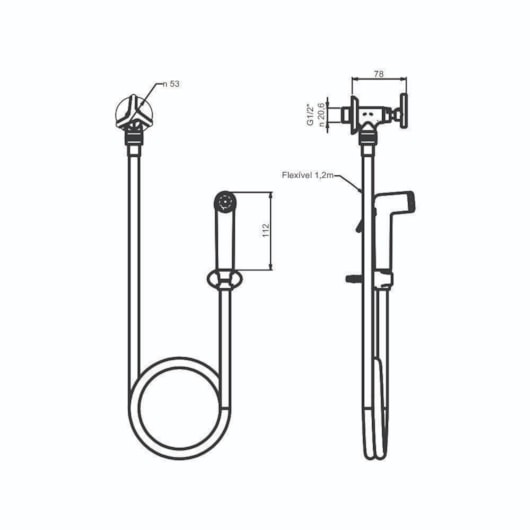 Ducha Higiênica 1850 15 1/4v Preto Matte Meber - Imagem principal - a7b1dafa-1595-4fd9-8dfd-807122bc9356