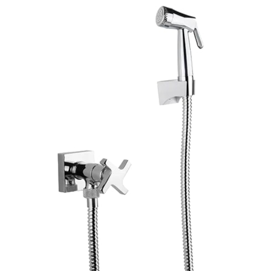 Ducha Higiênica Acqua Jet Zeta Cerâmico Cromado Fabrimar - Imagem principal - 43be0acd-94ce-41e5-92d9-a36e263e6809
