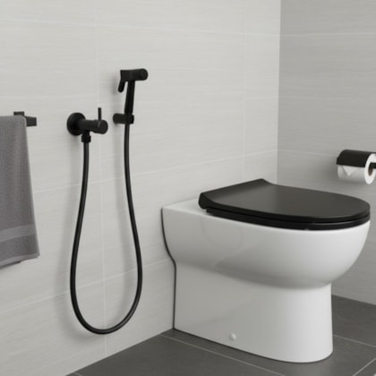Ducha Higiênica Belllo Black Preto Fosco Romar