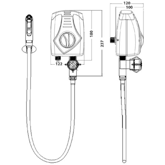 Ducha Higiênica Com 3 Temperaturas 127v Lorenzetti - Imagem principal - 05d1fbe5-6503-4f8a-bd71-69e1d2490d28