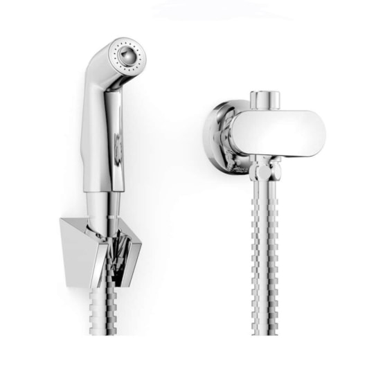 Ducha Higiênica Com Derivação Cala Cromado Roca - Imagem principal - b7204568-d236-462a-9f33-7db637b96f32