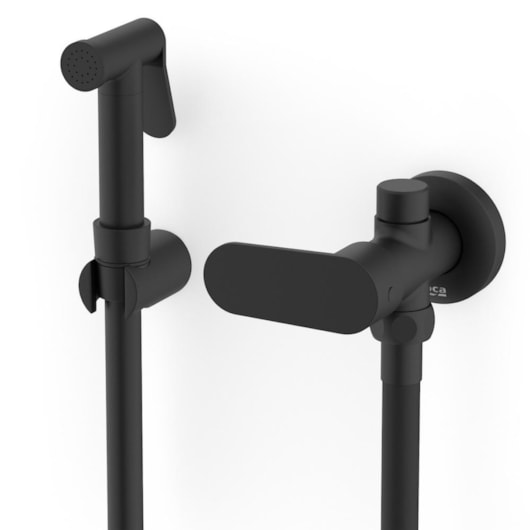 Ducha Higiênica Com Derivação Cala Mate Black Roca - Imagem principal - 2d4b7049-c6ec-481d-82b4-5af8a86726b0