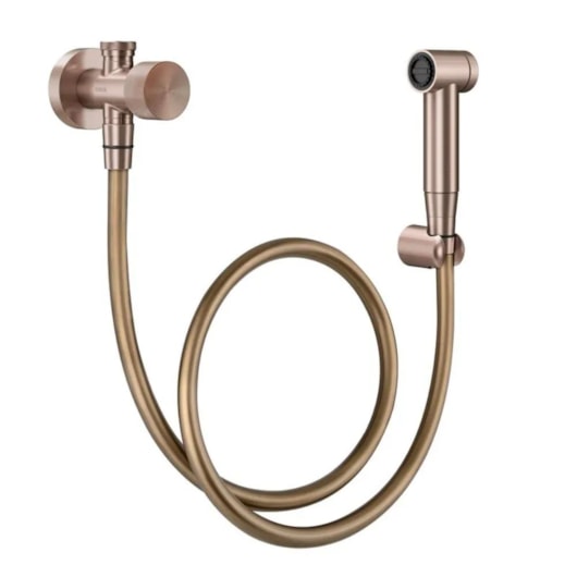 Ducha Higiênica Com Registro Derivação E Gatilho Mix Match Cobre Escovado Docol - Imagem principal - 1cb19990-d63f-47ec-8eb1-889c8591068b