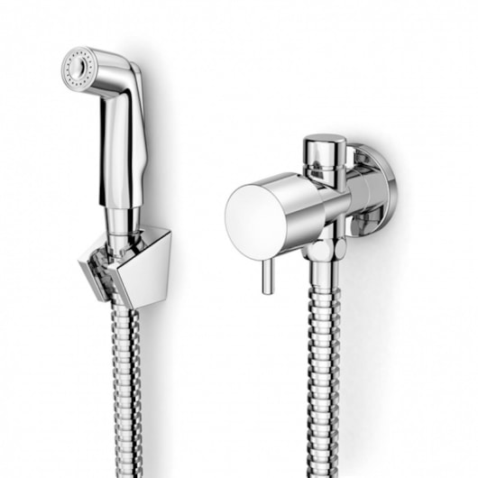 Ducha Higiênica Com Registro E Derivação Basic Cromado Celite - Imagem principal - d4c1c226-5877-4708-9cad-b247e1689849