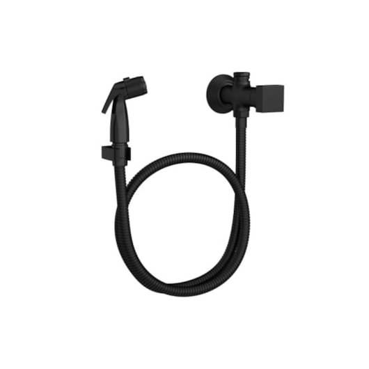 Ducha Higiênica Com Registro E Derivação Cubo 1984 Black Matte Deca - Imagem principal - f3cf253a-6080-4d1a-94cf-0955cde4b783
