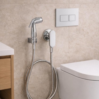 Ducha Higiênica Com Registro E Derivação Drop Cromado Deca