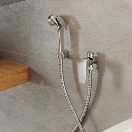Ducha Higiênica Com Registro E Derivação Lift Cromada Docol