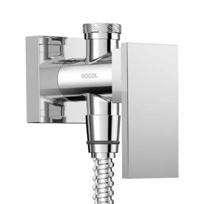 Ducha Higiênica Com Registro E Derivação New Edge Cromada Docol